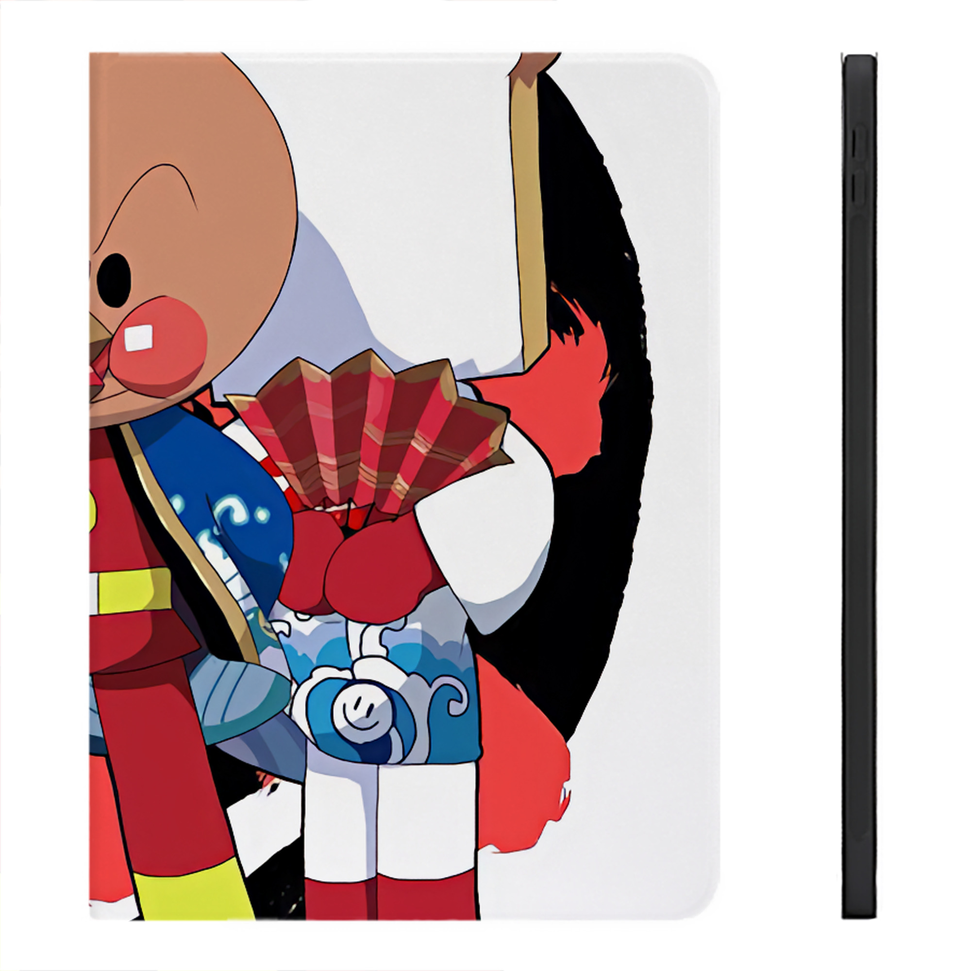 （画像用） アンパンマン Anpanman IPadケース ペンホルダー付き ブックスタイルデザイン